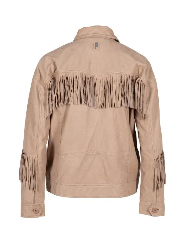 Brynn Godenir Heartland S20 Suede Fringed Leather Jacket - view 2