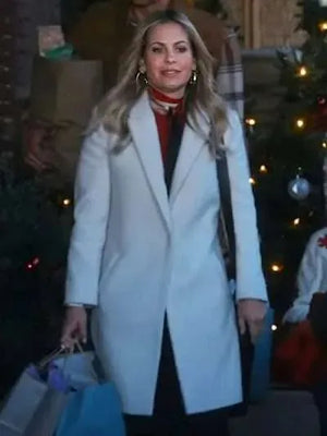 Candace Cameron Bure Home Sweet Christmas White Coat