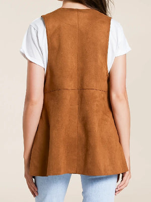 Carly Pearce The Voice S30 Studded Brown Suede Vest - view 2