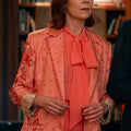 Carrie Preston Elsbeth S4 Pink Paisley Floral Blazer