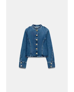 Celebrity Weakest Link S02 Nicole Ari Parker Denim Jacket - view 3