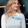 Celebrity Wheel of Fortune S07 Gillian Jacobs Feather Polo Sweater