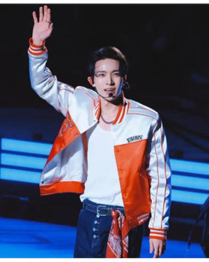 China Game Fan Day 2026 Evan Orange & White Bomber Jacket - view 3
