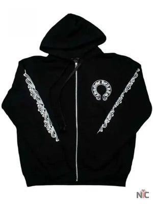 Chrome Hearts Black Fleece Hoodie