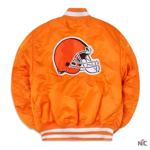 Cleveland Browns MA-1 Orange Jacket