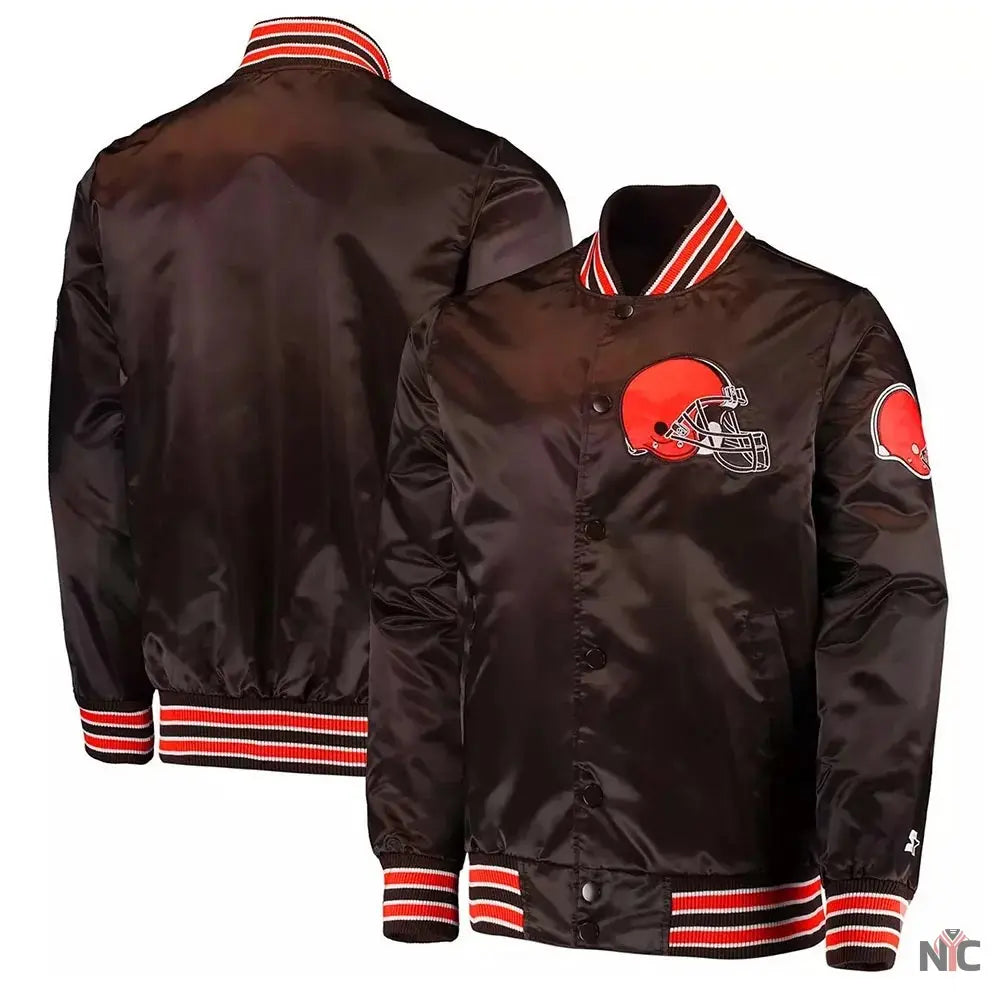 Cleveland Browns The Diamond Retro Satin Jacket