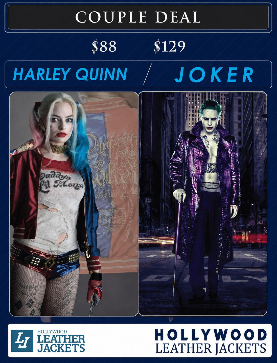Couples Halloween Costume Harley Quinn & Joker