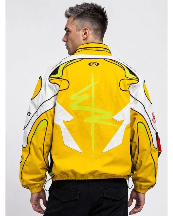 Cyberpunk Edgerunners 2026 Yellow Racing Jacket - view 3