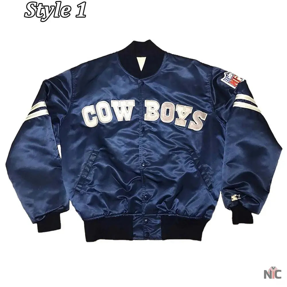 Dallas Cowboys 1990’s Satin Navy Jacket