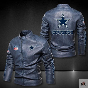 Dallas Cowboys Black Leather Jacket