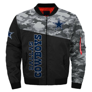 Dallas Cowboys Black Bomber Jacket