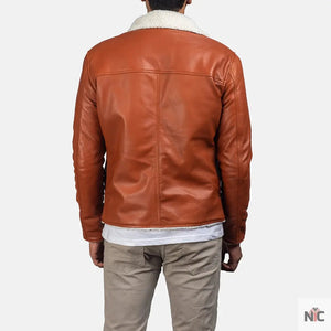 Dan Frost Tan Shearling Jacket