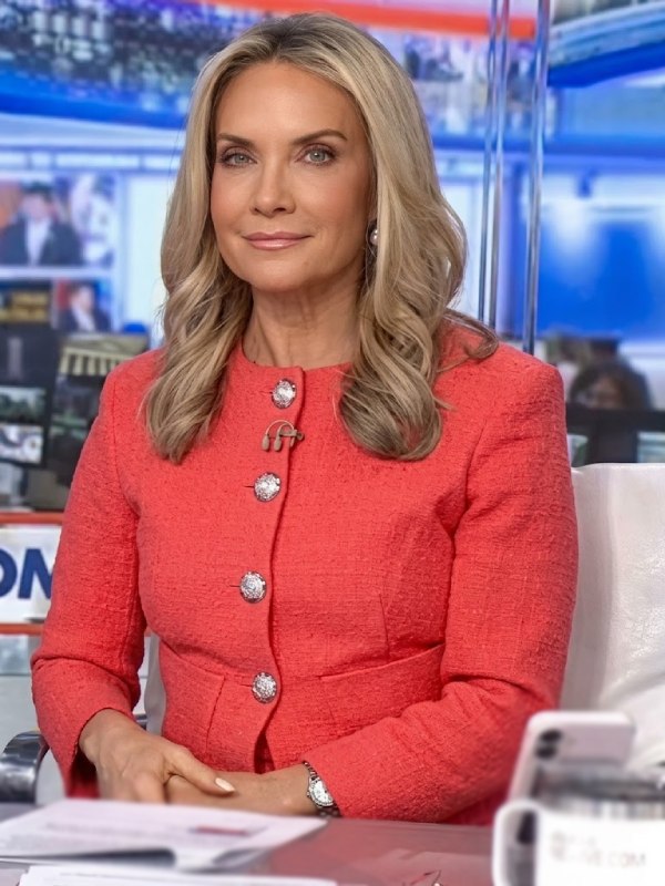 Dana Perino America's Newsroom 2026 Red Tweed Jacket