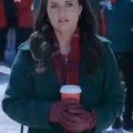 Danica McKellar A Cinderella Christmas Ball 2024 Green Coat