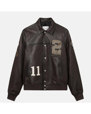 Daredevil Born Again S02 Michael Gandolfini Leather Varsity Jacket - view 2