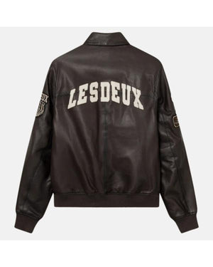 Daredevil Born Again S02 Michael Gandolfini Leather Varsity Jacket - view 3