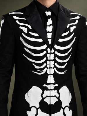 Day of The Dead James Bond Black Skeleton Costume