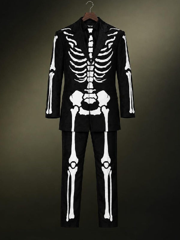 Day of The Dead James Bond Black Skeleton Costume