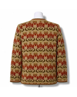 Gilmore Girls S03 Heidi Swedberg Brown Floral Pattern Cardigan - view 3