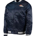 Denver Broncos Locker Room Full-Snap Satin Jacket