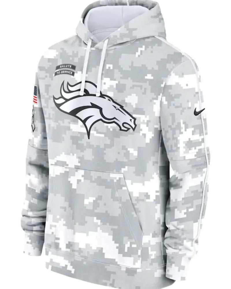 Denver Broncos Salute To Service Camo 2024 Hoodie
