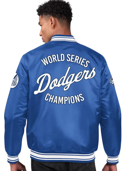 Retro Satin Baseball Bomber Jacket - view 6