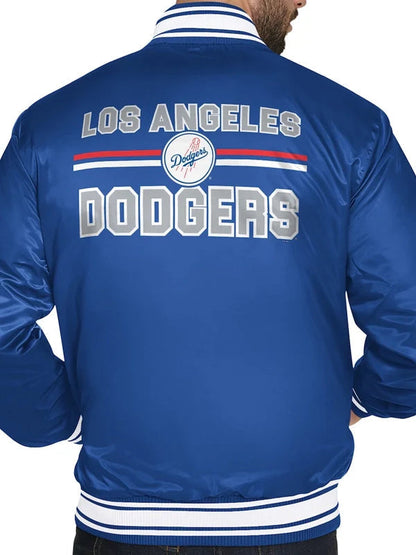 Retro Satin Baseball Bomber Jacket - view 7