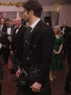 Dominic Watters Christmas in Scotland Black Blazer