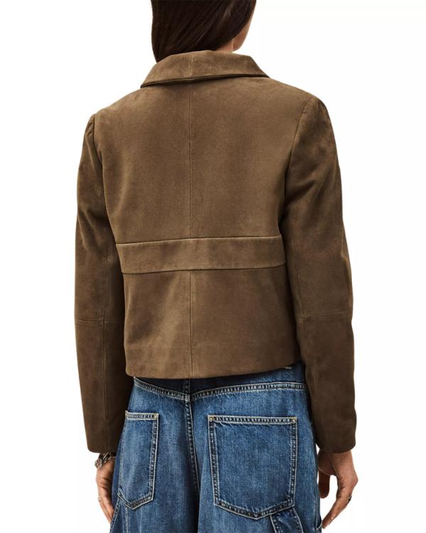 Scrubs S11 Sarah Chalke Brown Suede Jacket - view 3