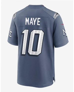 Drake Maye New England Patriots Rivalries Jersey