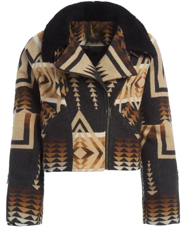 Dutton Ranch S01 Beth Dutton Aztec Print Jacket - view 3