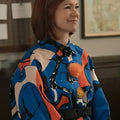 Elsbeth S03 Carrie Preston Blue Graphics Print Shirt