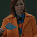 Elsbeth S03 Carrie Preston Orange Trapeze Swing Coat