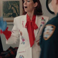 Elsbeth S04 Carrie Preston Scrunched Embroidered Blazer