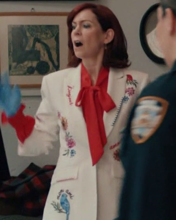 Elsbeth S04 Carrie Preston Scrunched Embroidered Blazer