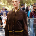 Emilia Silberg Paris Fashion Week 2026 Brown Jacket
