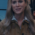 FBI S08 Embroidered Brown Chore Jacket