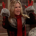 FRIENDS Season 09 Amy Green Fur Collar Coat
