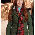 Lindsay Lohan Falling for Christmas Green Jacket