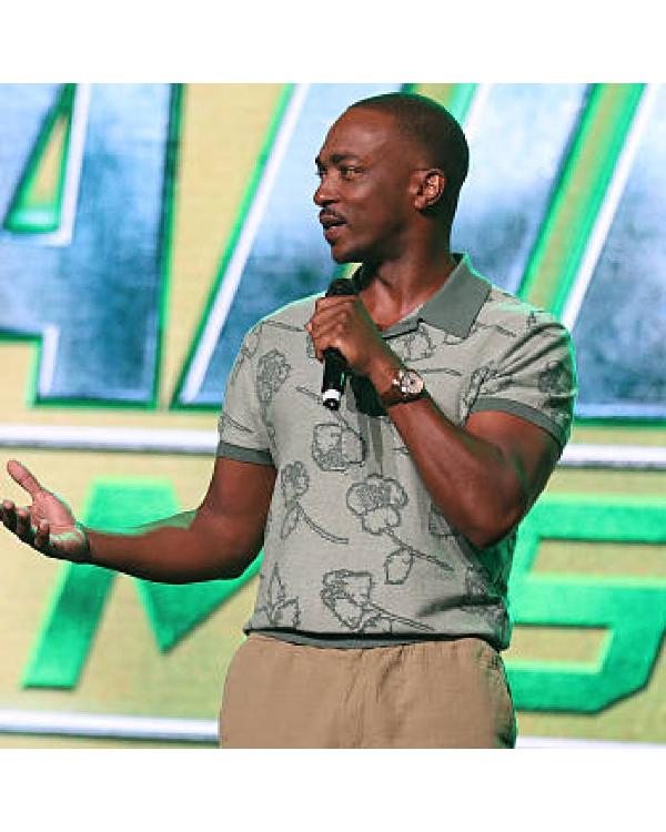 Avengers Doomsday 2026 Anthony Mackie Floral Polo Shirt - view 2
