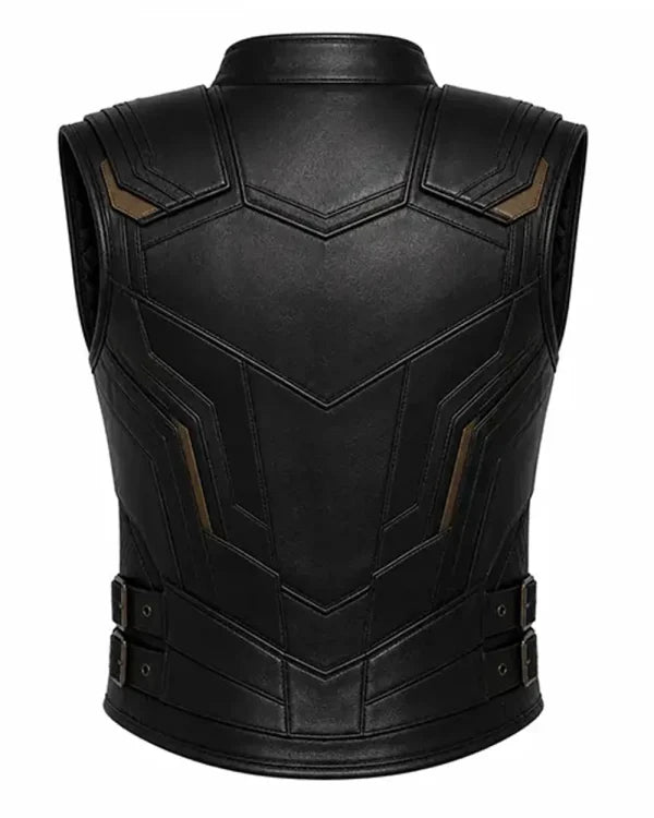 Avengers Doomsday 2026 Thor Black Leather Vest - view 3