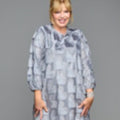Finding Mr Christmas S02 Melissa Peterman Hearts Texture Mini Dress