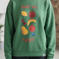 Geek Girl 2026 Mia Jenkins Fruit Print Green Sweatshirt