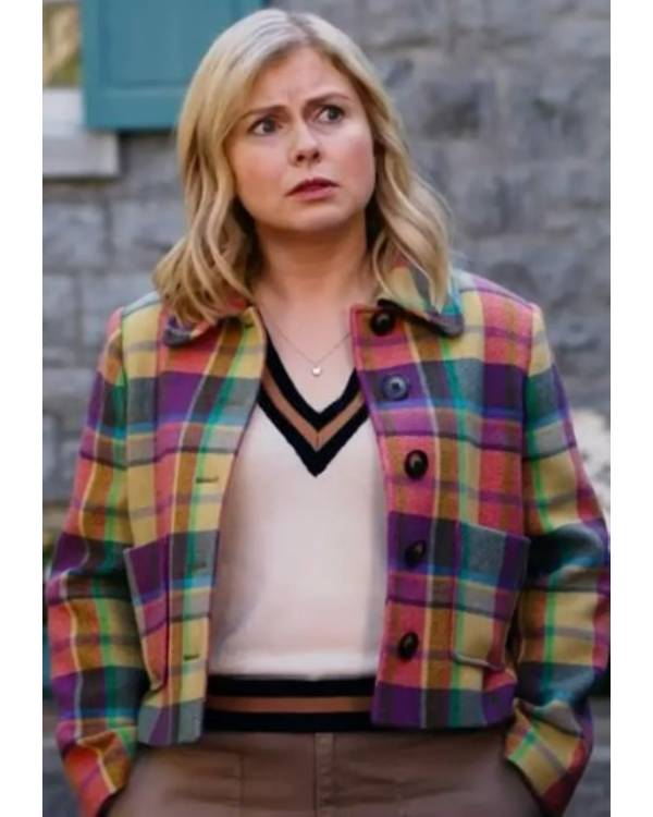 Ghosts Rose McIver Colorful Plaid Jacket