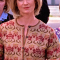Gilmore Girls S03 Heidi Swedberg Brown Floral Pattern Cardigan
