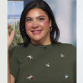 Good Morning America 2026 Leah Victoria Embellished Sweater
