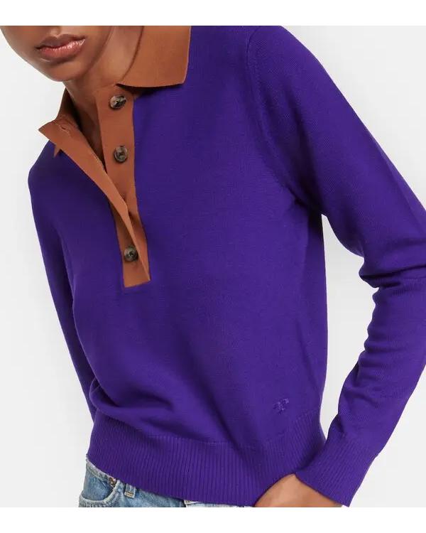 Good Morning America 2026 Sophie Flay Purple Polo Sweater - view 4