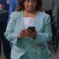 Chandra Wilson Greys Anatomy S23 Buckled Wrap Blazer
