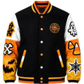 Halloween 2026 Spooky Boo Colorblock Varsity Jacket