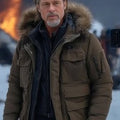 Heart of the Beast Brad Pitt Brown Parka Jacket